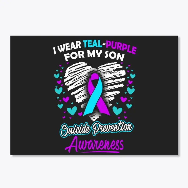 I Wear Teal Purple For My Son