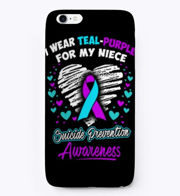 I Wear Teal Purple For My Niece