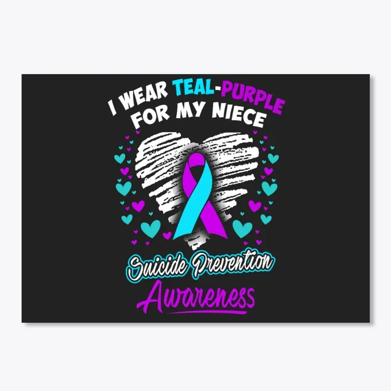 I Wear Teal Purple For My Niece